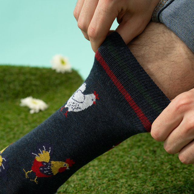 Pánské barevné ponožky SOXO Vesnická vejce - 3 páry