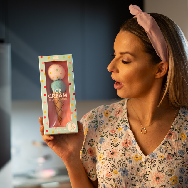 Dámské ponožky SOXO Zmrzlina v krabičce