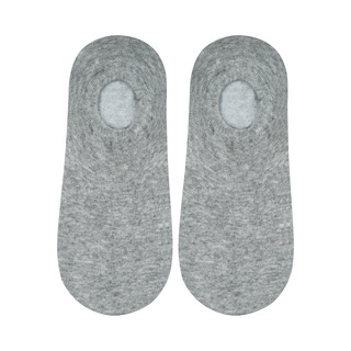 Klasické šedé pánské kotníčkové ponožky SOXO se silikonem bavlněné elegantní