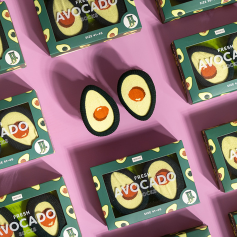 Ponožky dámské | pánské SOXO | Avokádo v krabičce