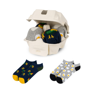 2x Barevné pánské kotníčkové ponožky SOXO velikonoční pro něj