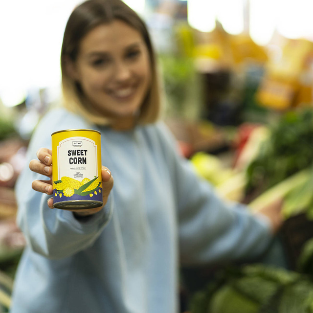 Dámské ponožky SOXO kukuřice z konzervy