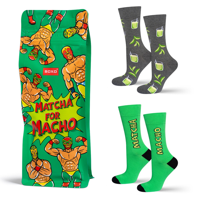 Pánské ponožky SOXO Matcha - 2 páry
