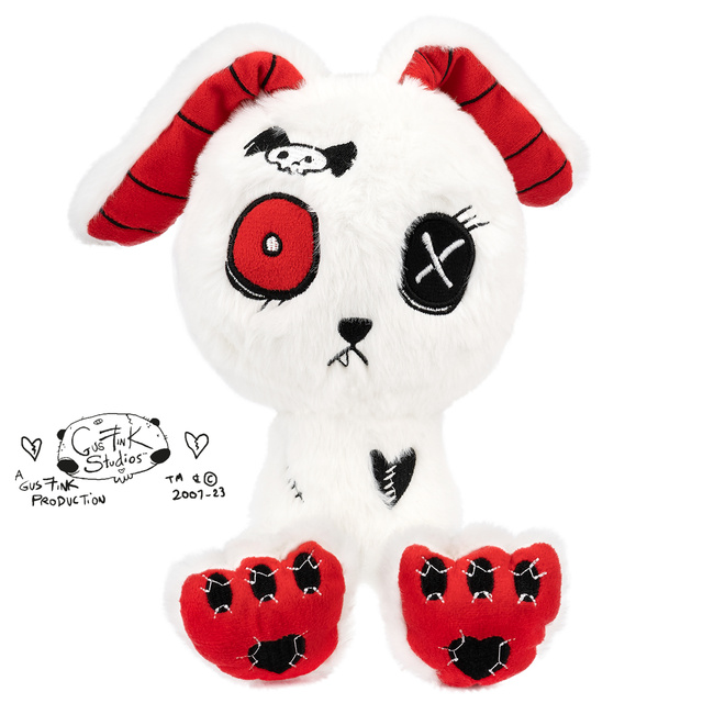 Maskot Gus Fink bílá kočka Numb x Bunny