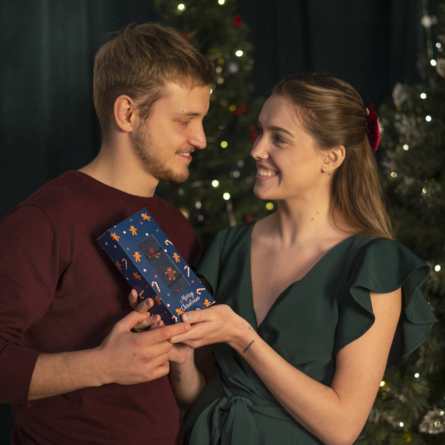 Sada 3x Barevné pánské ponožky SOXO GOOD STUFF veselé Vánoce dárek