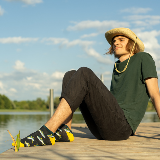 Pánské kotníčkové ponožky SOXO GOOD STUFF směšné tuňák v konzervě tip na dárek