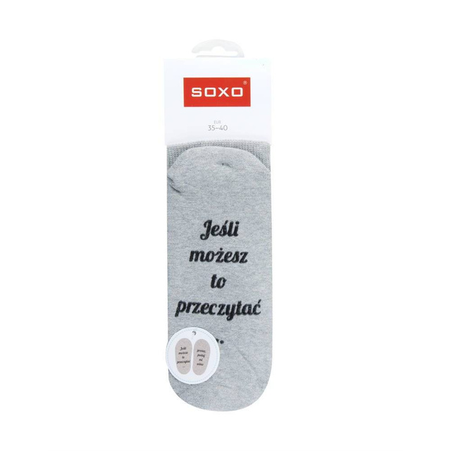 Sada 4x dlouhých dámských ponožek SOXO s nápisy