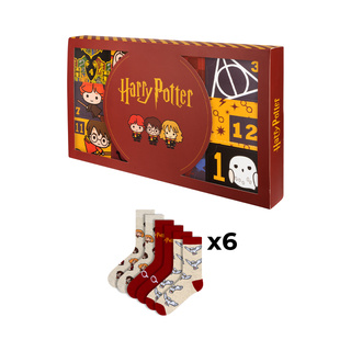 Adventní Kalendář s Ponožkami Harry Potter 6-pack