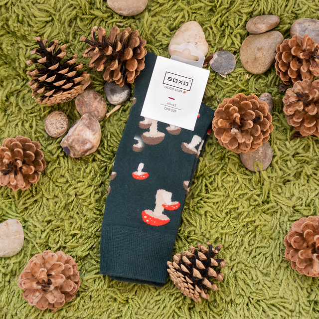 Barevné pánské ponožky SOXO GOOD STUFF bavlněné houby