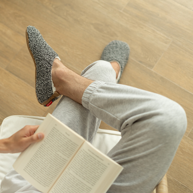 Pantofle SOXO SUPER SOFT s protiskluzovou podrážkou a výstupky z PVC