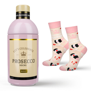 Dámské ponožky SOXO Prosecco v lahvičce