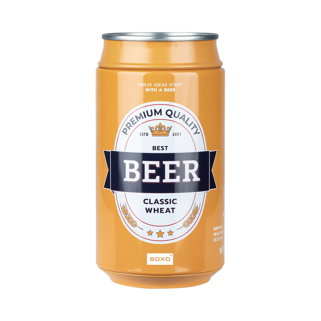 Barevné pánské ponožky SOXO klasické pšeničné pivo v plechovce