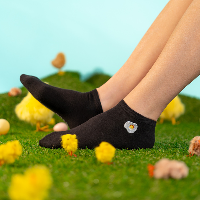 Barevné pánské dámské kotníčkové ponožky SOXO ražené - 5 párů