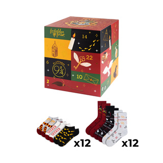 Adventní kalendář  s ponožkami Harry Potter 24-pack