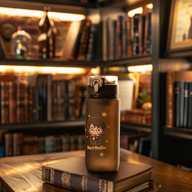 Láhev na vodu 0,6L černá | odolná a praktická | Harry Potter
