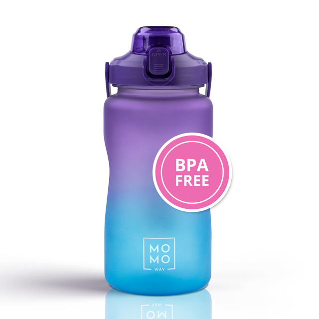 Láhev na vodu 1,5L fialová a modrá | Bez BPA