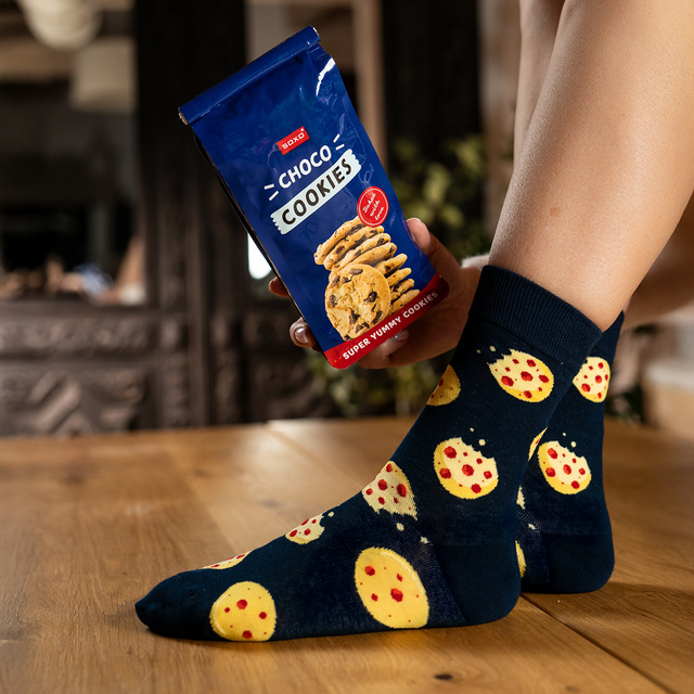 Pánské dámské ponožky SOXO sušenky v balení - 3 páry