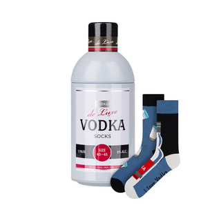 Barevné pánské ponožky SOXO GOOD STUFF Vodka v lahvičce vtipné bavlněné ponožky
