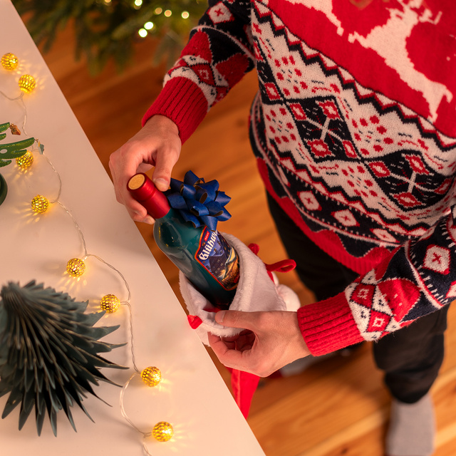 Barevné dámské ponožky SOXO Svařené víno v láhvi