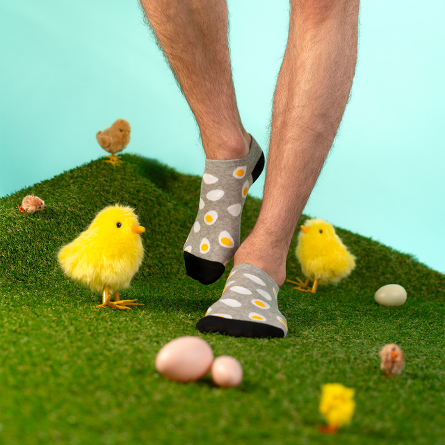 2x Barevné pánské kotníčkové ponožky SOXO velikonoční pro něj