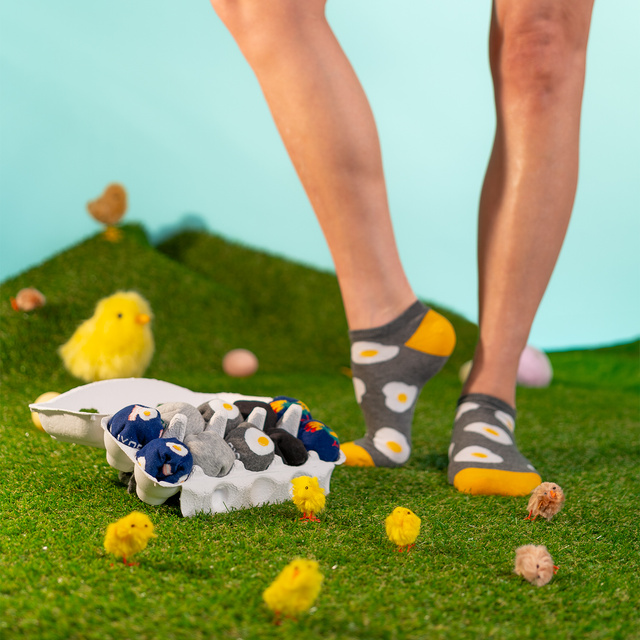 Barevné pánské dámské kotníčkové ponožky SOXO ražené - 5 párů