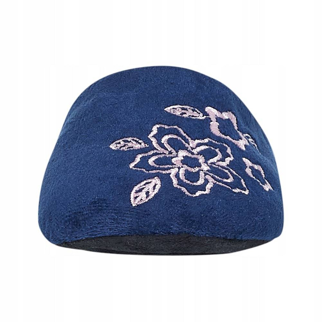 OUTLET Dámské tmavě modré pantofle s SOXO výšivkou s tvrdou TPR podrážkou