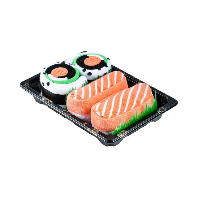 Barevné ponožky pánské dámskéSOXO sushi v krabičce - 2 páry