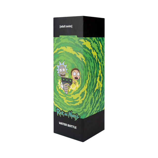 Láhev na vodu 1L černá | odolná a praktická | Rick a Morty