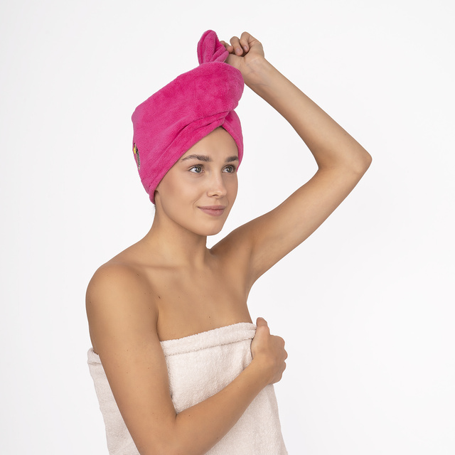 MOMO WAY koupací turban růžový | tukanový ručník