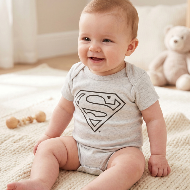 Sada 4x kojeneckého body Warner Bros Superman
