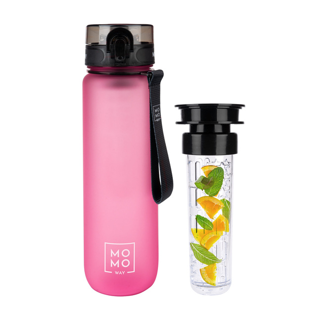 MOMO WAY růžová láhev na vodu BPA Free