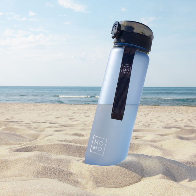 MOMO WAY láhev na vodu šedá | nápad na dárek | Bez BPA | Tritan