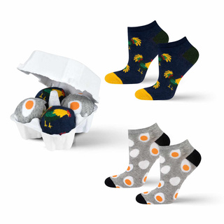 2x Barevné pánské kotníčkové ponožky SOXO velikonoční pro něj