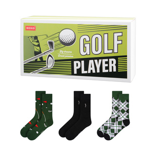 Barevné pánské ponožky SOXO Golf - 3 páry