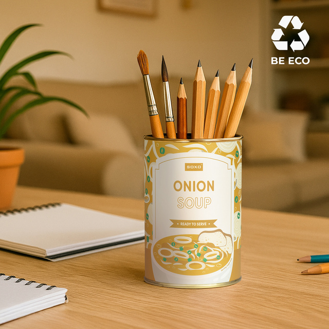 Barevné pánské ponožky SOXO GOOD STUFF, bavlna, hrášek v plechovce