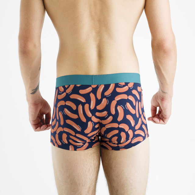 Pánské boxerky párky v plechovce SOXO | Vtipný dárek | Bavlněné boxerky pro něj | Kuřecí klobásy