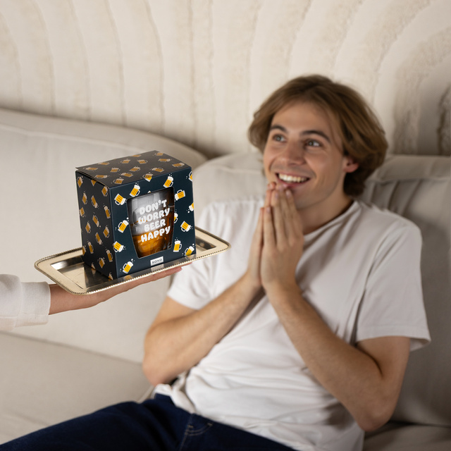 Sada pánských ponožek SOXO v půllitru s podtácky