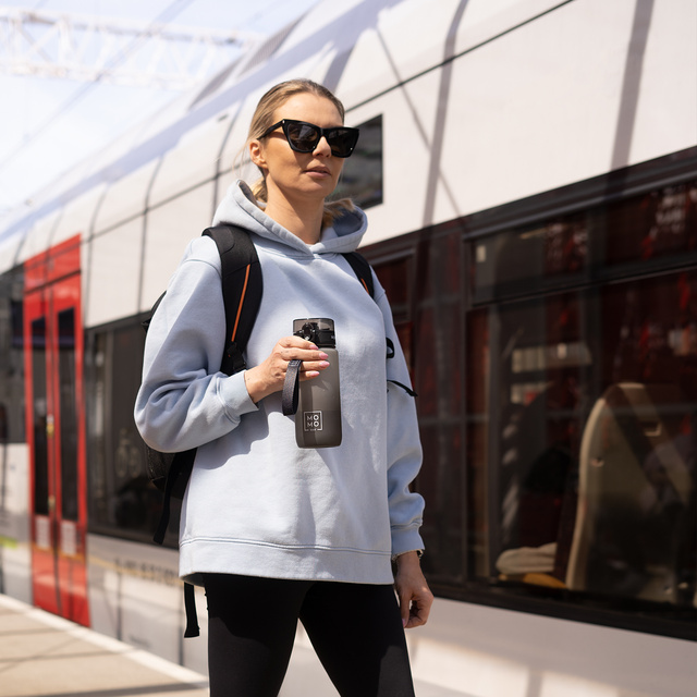 Láhev na vodu Super Papa 600 ml černá | Bez BPA | Tritan