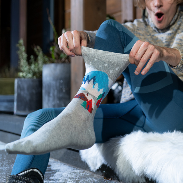 Pánské a dámské ponožky Soxo lyžování – 5 párů