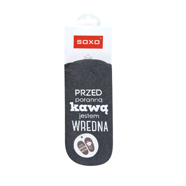 Sada 4x dlouhých dámských ponožek SOXO s nápisy