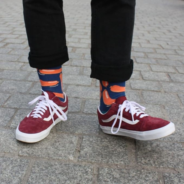 Barevné pánské ponožky SOXO GOOD STUFF Klobásky ve sklenici směšné bavlněné