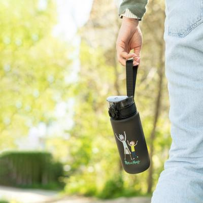 Láhev na vodu 0,6L černá | odolná a praktická | Rick a Morty