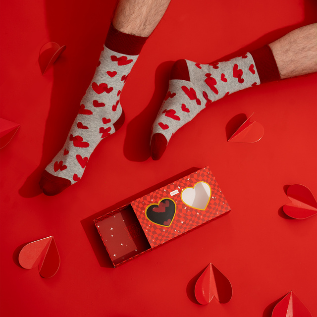 Pánské ponožky SOXO Srdce - 2 páry