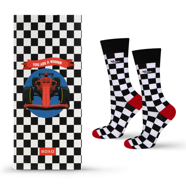Ponožky s motivem Formule 1 ve stylu přání