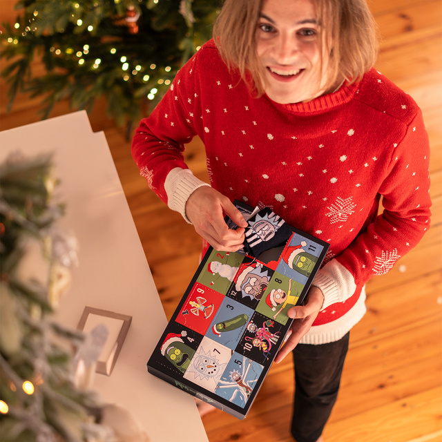 Adventní Kalendář s Ponožkami Rick and Morty 6-pack