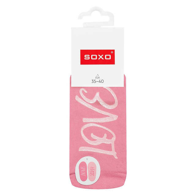 Dámské ponožky SOXO s nápisy love hate
