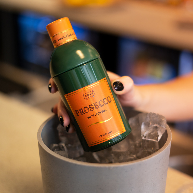 Dámské ponožky SOXO Prosecco v lahvičce