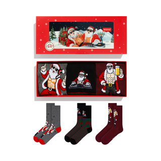 Ponožky Neposlušný Santa DJ 3-pack