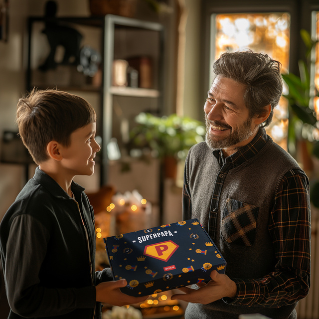 Pánské pantofle a klíčenka SOXO Super Papa