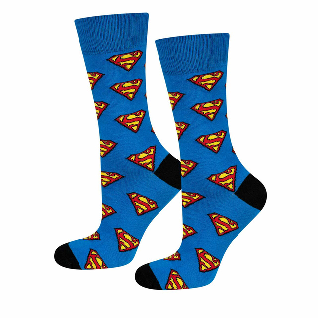 Modré pánské ponožky SOXO GOOD STUFF Superman DC Comics | nápad na dárek